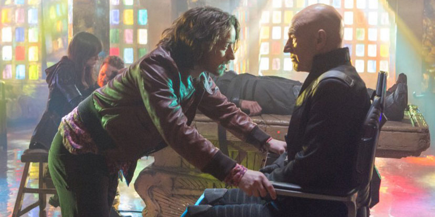 Old Professor X And Young Professor X Confront Each Other in Days Of Future Past