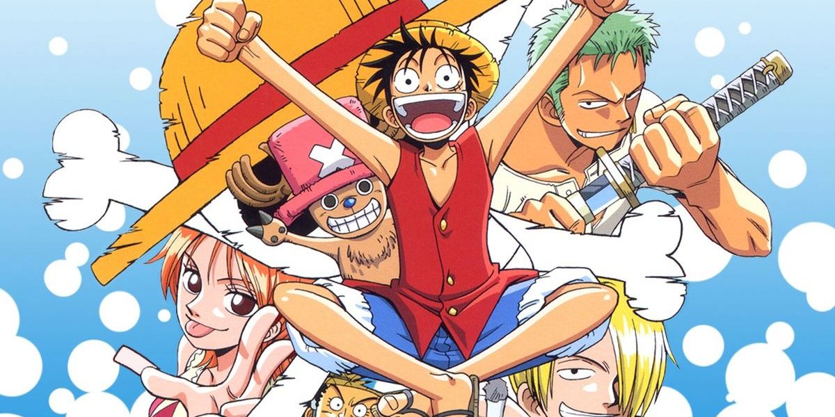 One Piece Anime Straw Hat Pirates Smiling