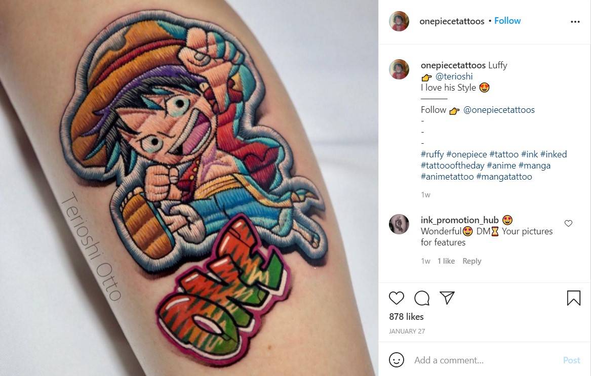 10 One Piece Tattoos To Inspire Your Next Ink