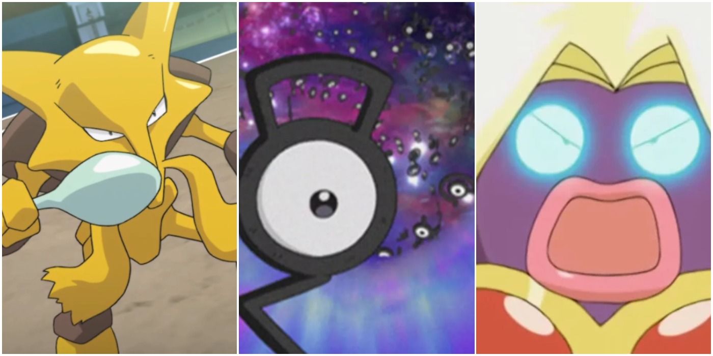 Pokemon Alakazam Unown Jynx Trio Header