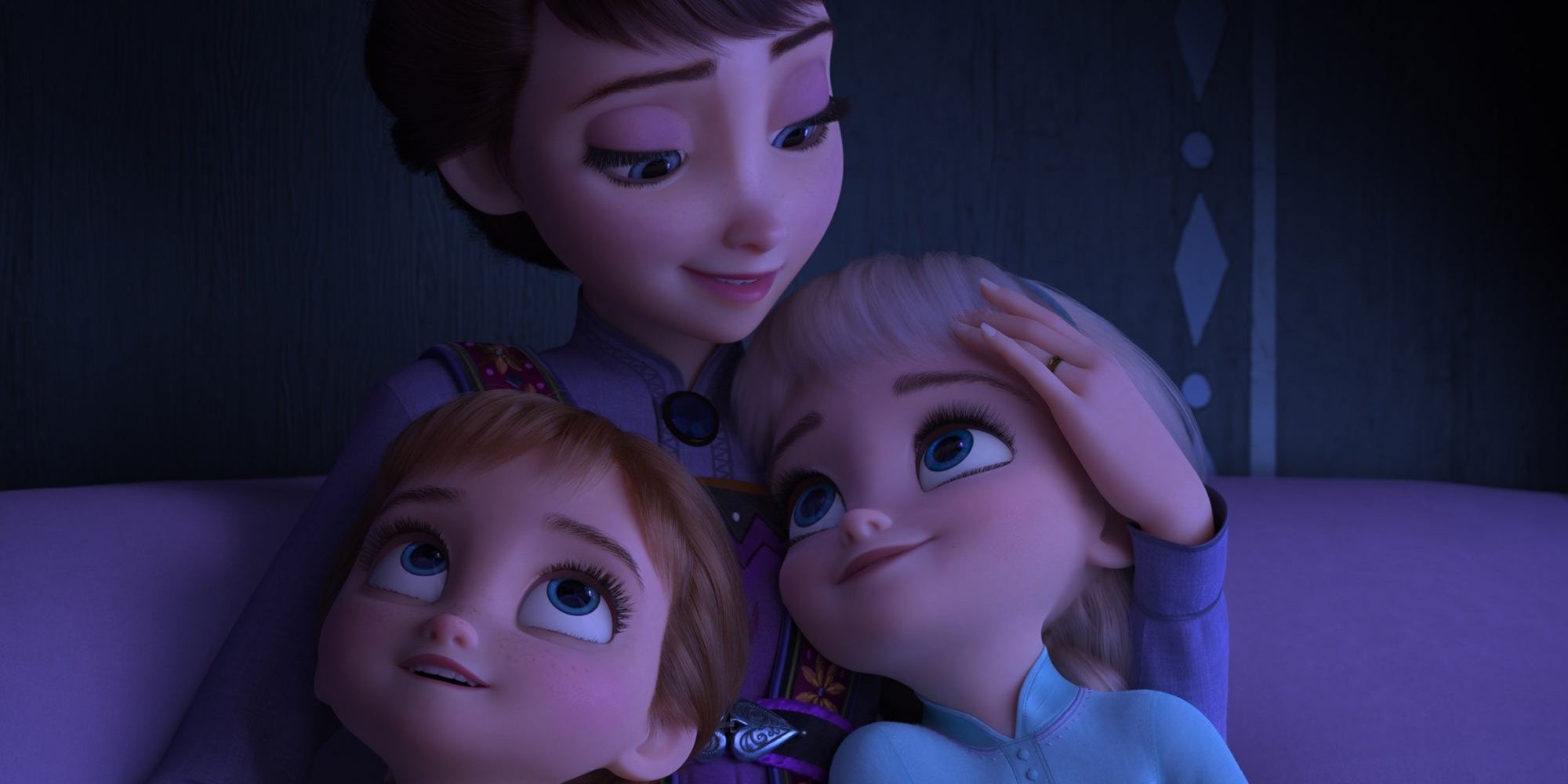 Queen Iduna With Elsa And Anna As Kids Frozen 2 Disney Movie