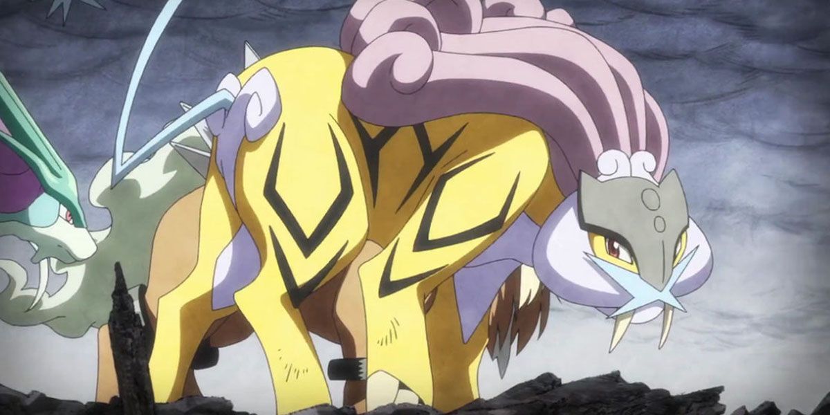 Raikou stands with Suicune in Pokemon