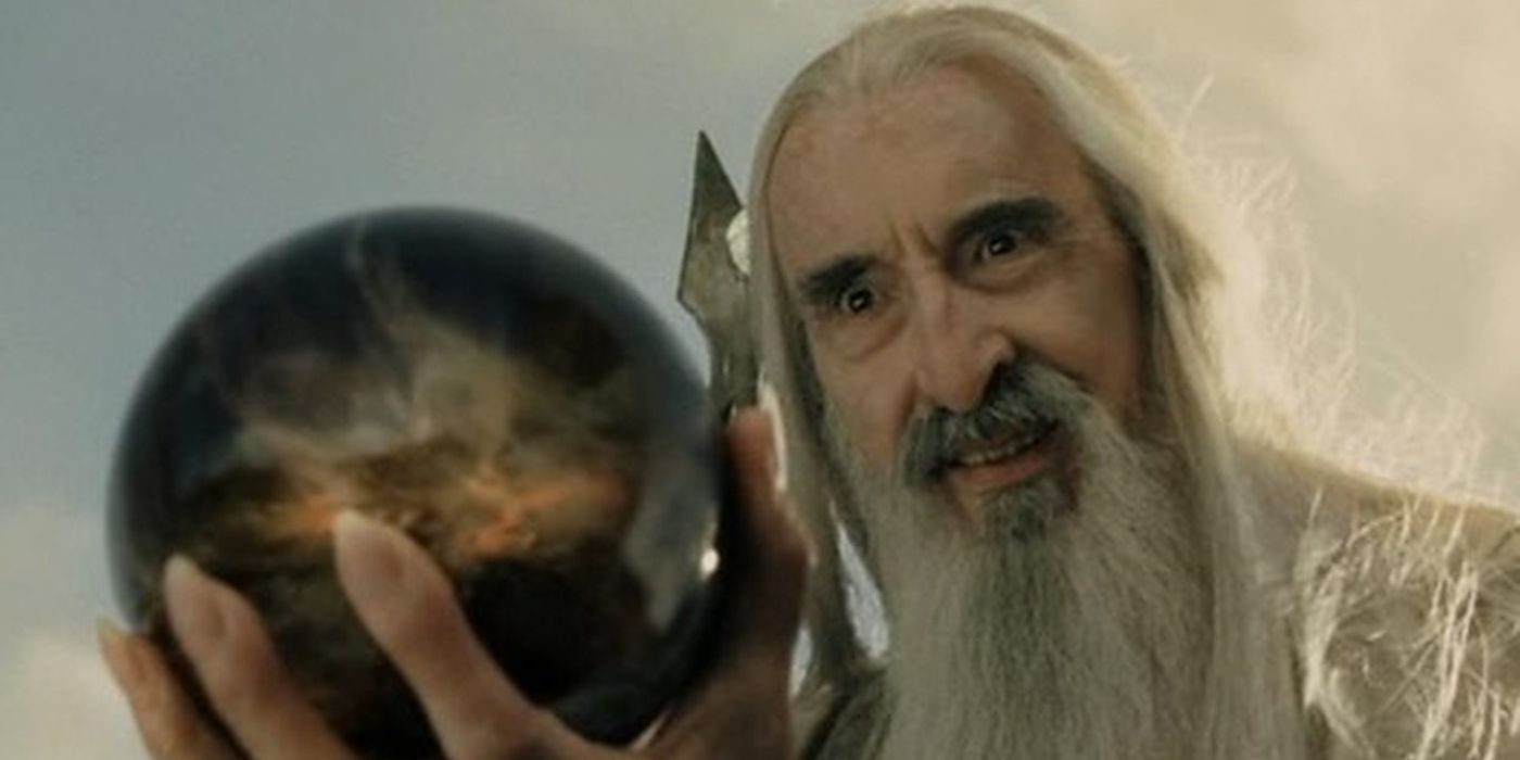 Saruman (Christopher Lee) w Staff from Lord of the Rings art by Mike  Henderson | eBay