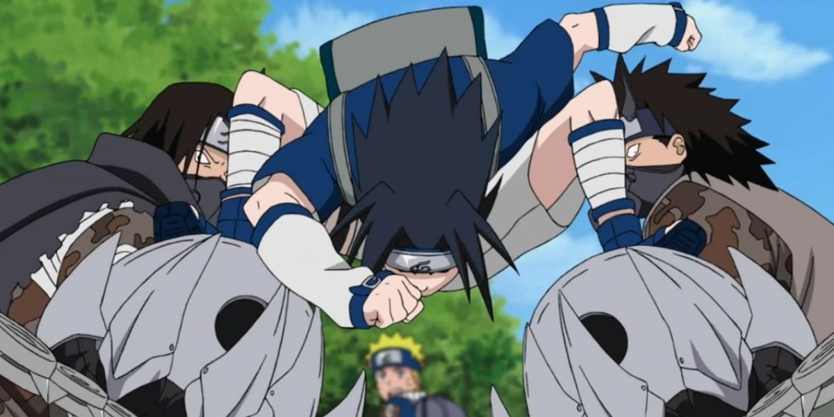 Sasuke Fights As Team 7 Ambushed In Naruto Anime