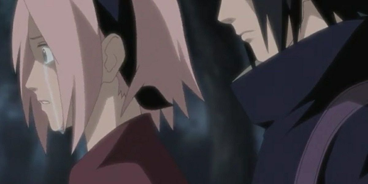 Sasuke Thanks Sakura Before Leaving The Village In Naruto Anime