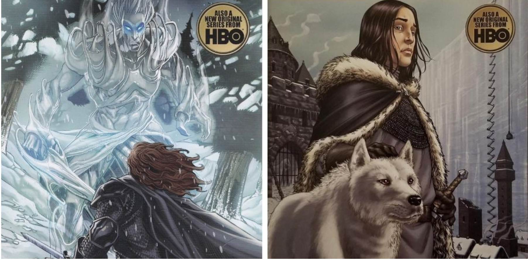 Game of Thrones Graphic Novels White Walkers Direwolves Covers