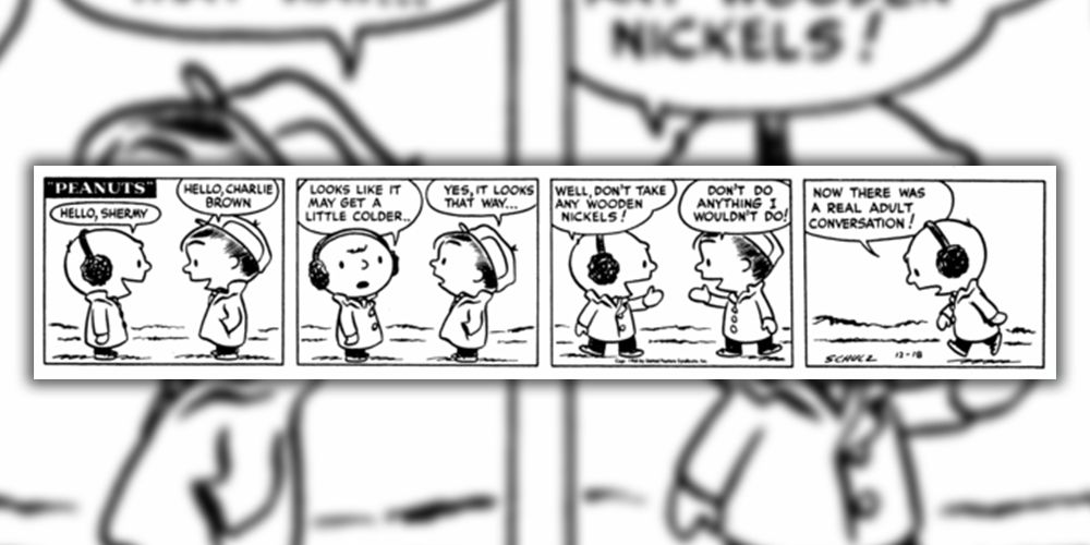 Shermy talks to Charlie Brown