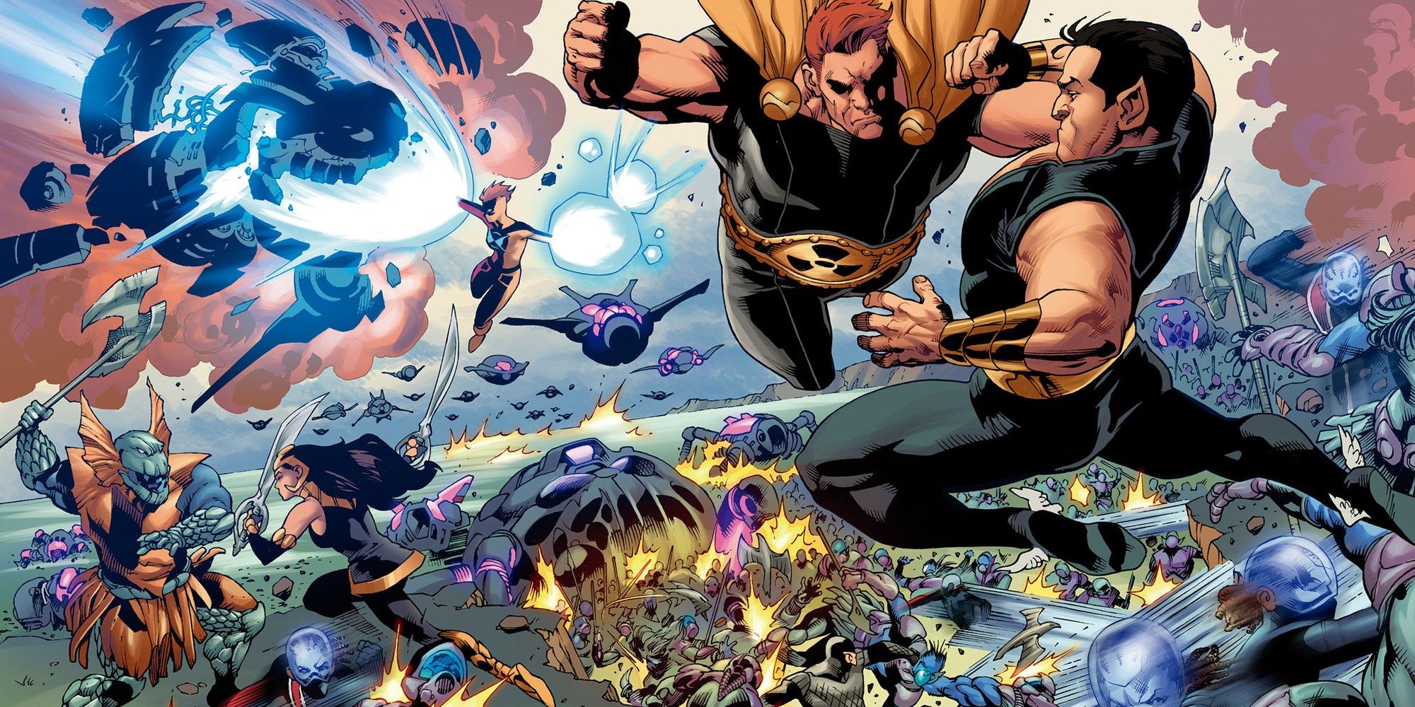 Squadron Supreme fights Namor in Marvel Comics