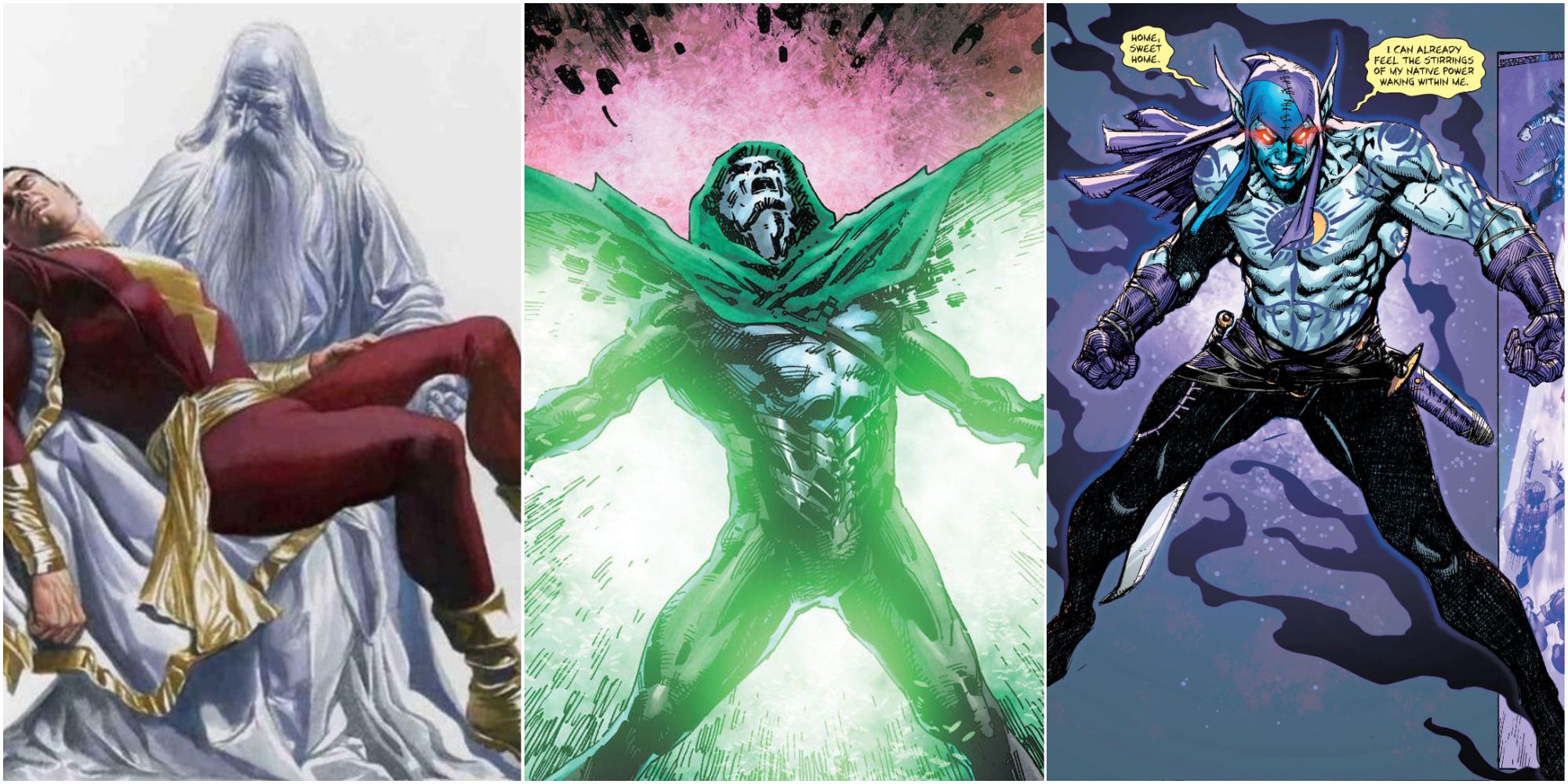 The Wizard Shazam, Spectre, and Eclipso