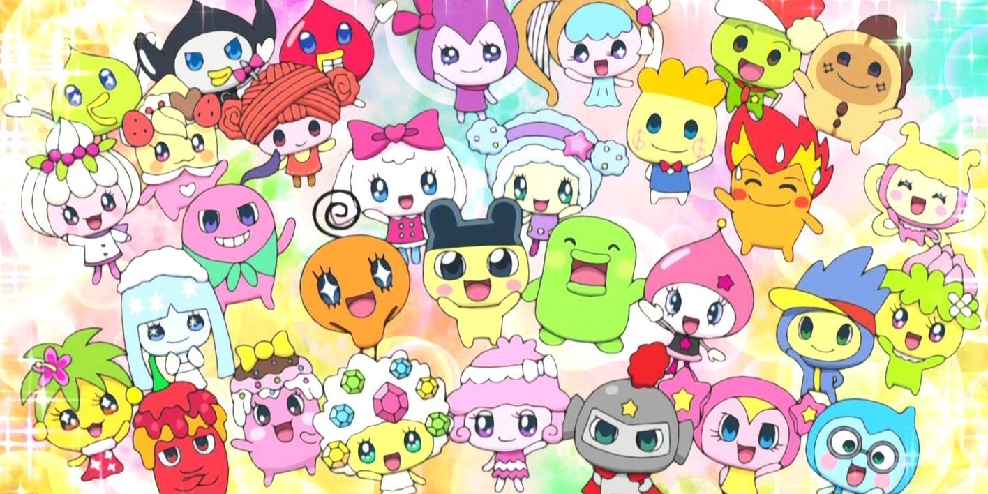 The many residents of Tamagotchi Town in Tamagotchi!