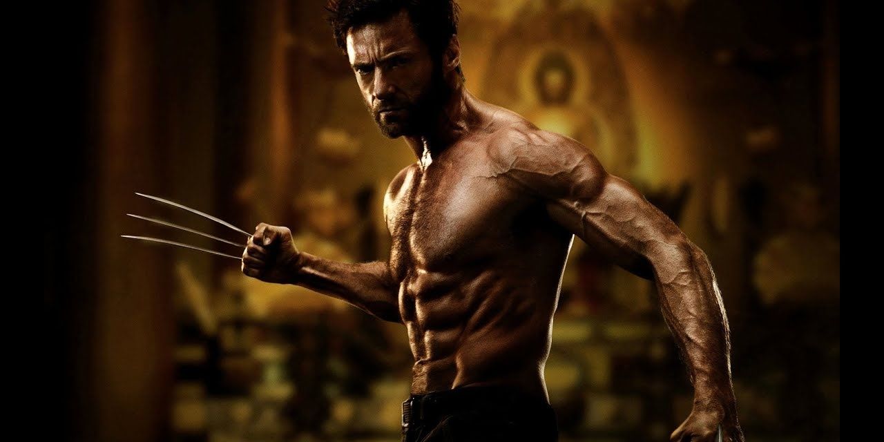Hugh Jackman posing as Wolverine