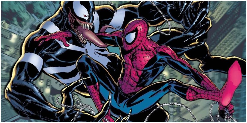 Venom and Spiderman Marvel Comics