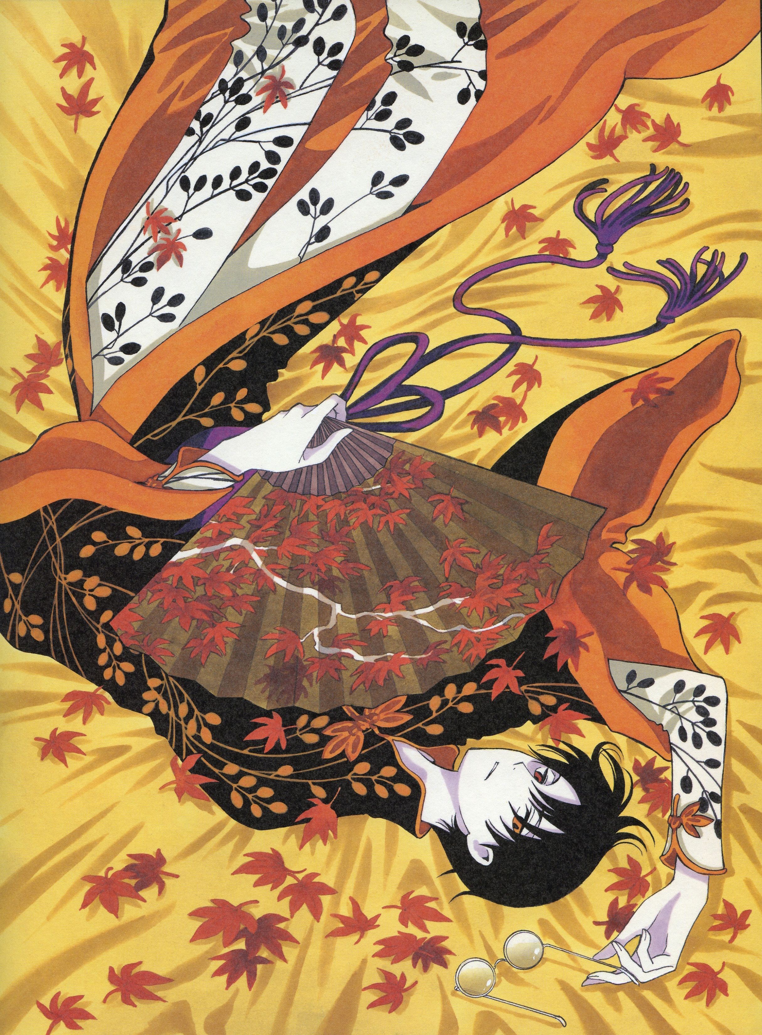Watanuki Relaxing In XXXHolic Illustration By Clamp