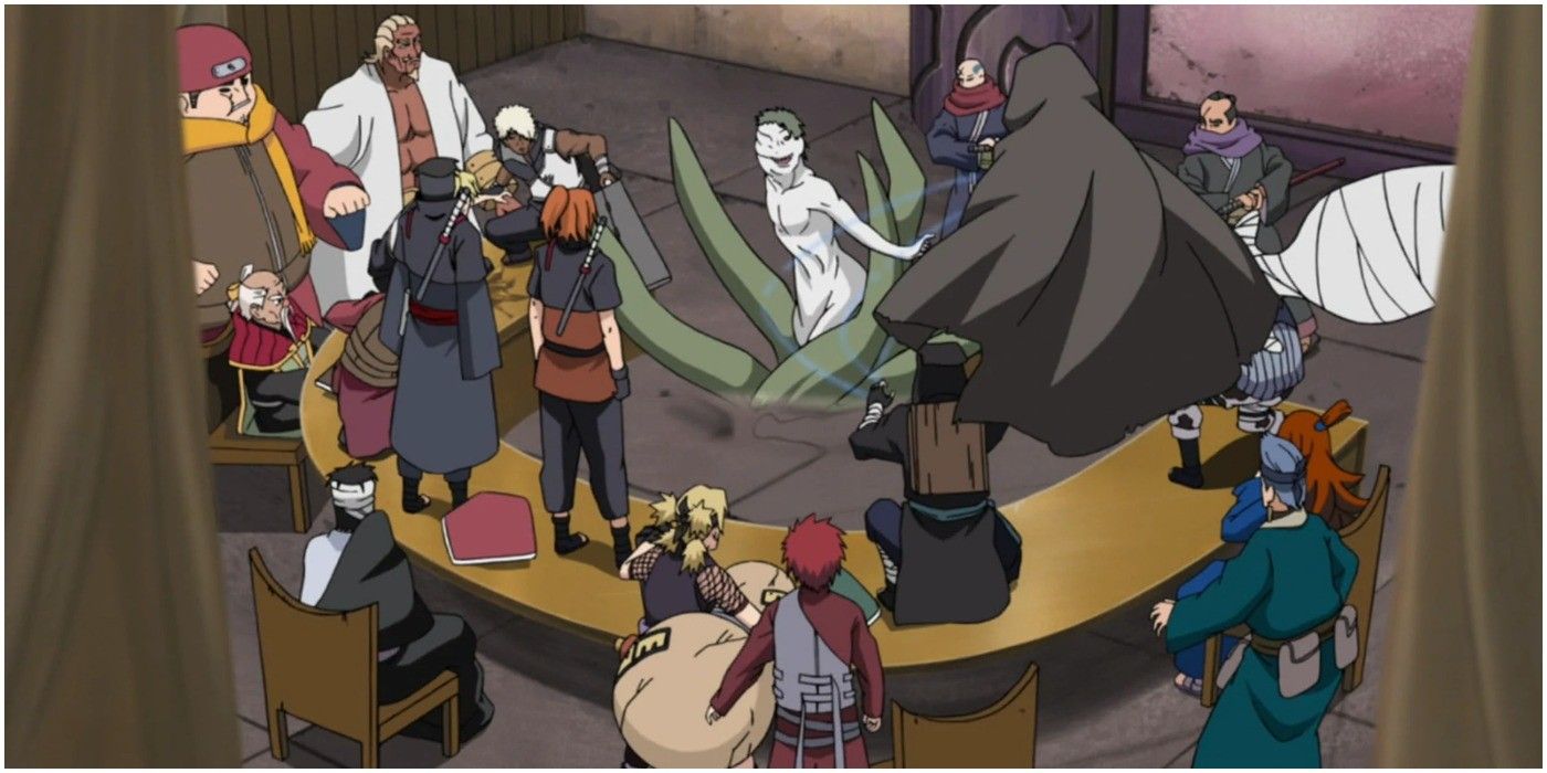 Zetsu Interrupts The 5 Kage Summit in Naruto