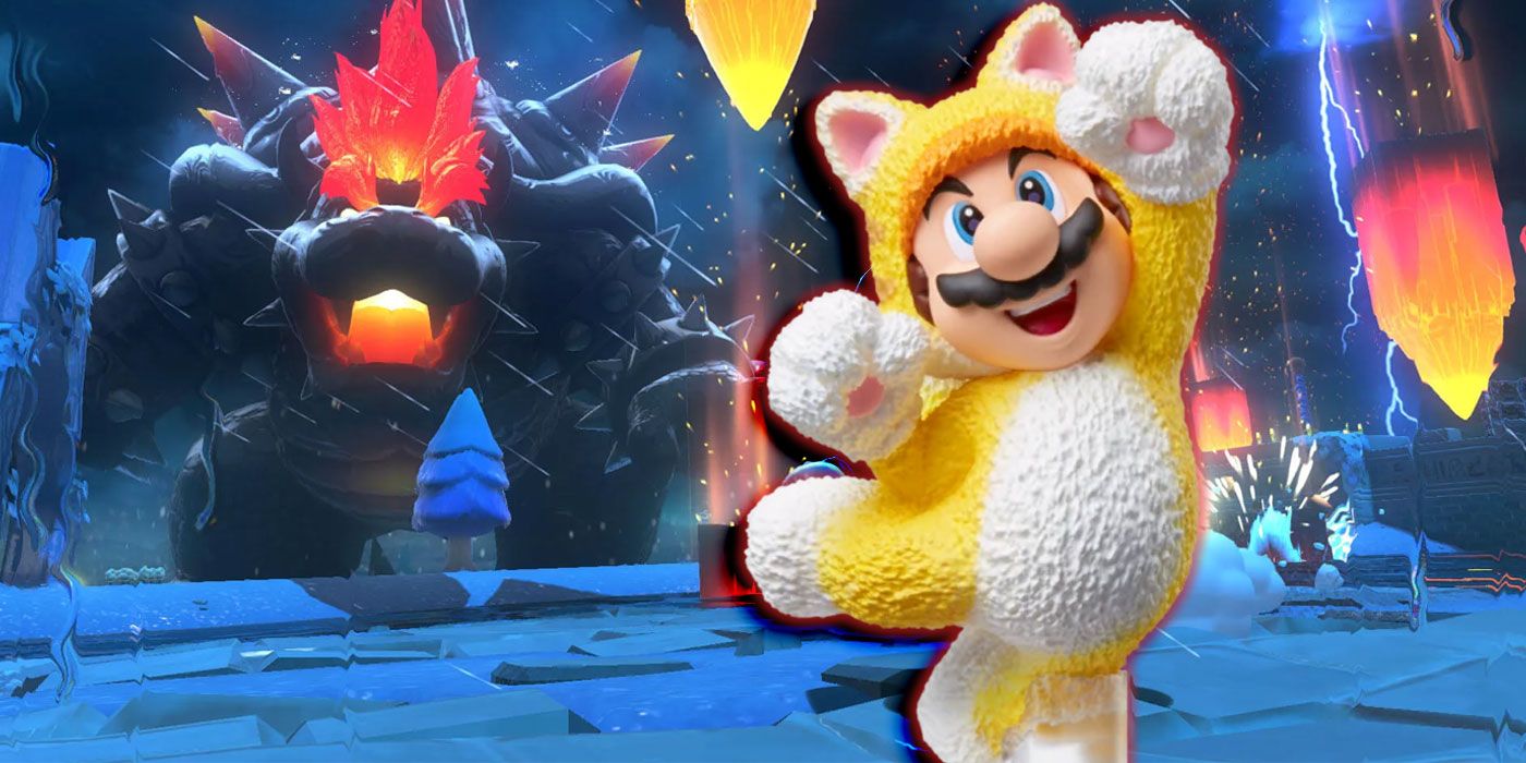 Giga Cat Mario VS Fury Bowser - online puzzle