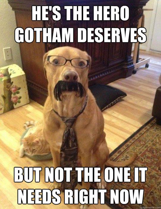 10 Amusing Batman "The Hero We Deserve" Memes 2 loyalty at its best