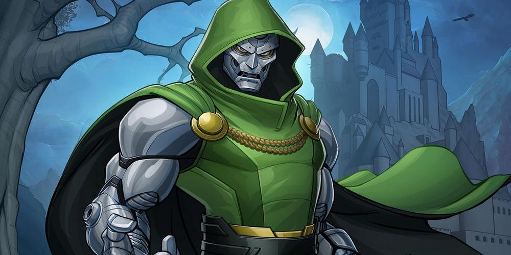 Doctor Doom With His Castle In The Distance