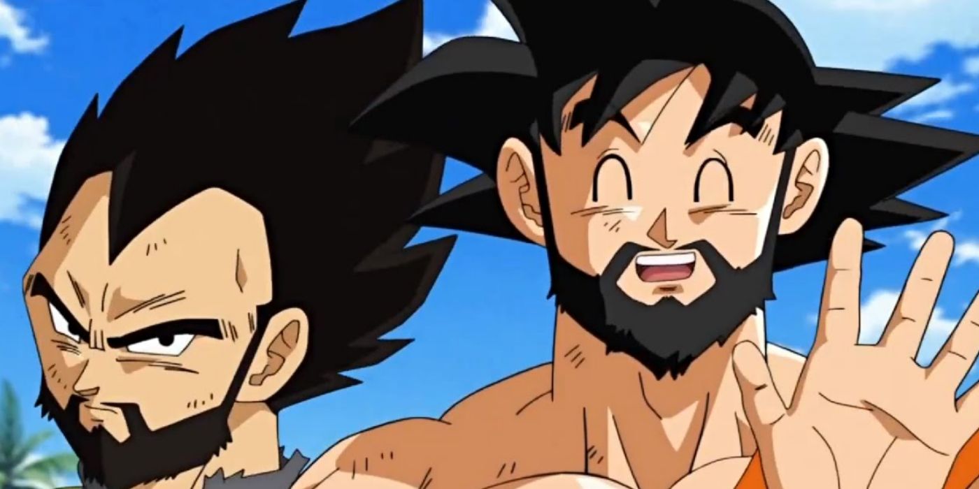 Anime goku and vegeta beards Dragon Ball