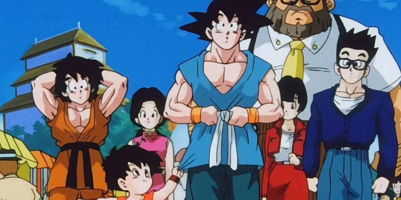 Goku and his family have a day out during the end of Dragon Ball Z