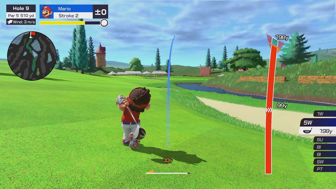 Official screenshot from Mario Golf Super Rush