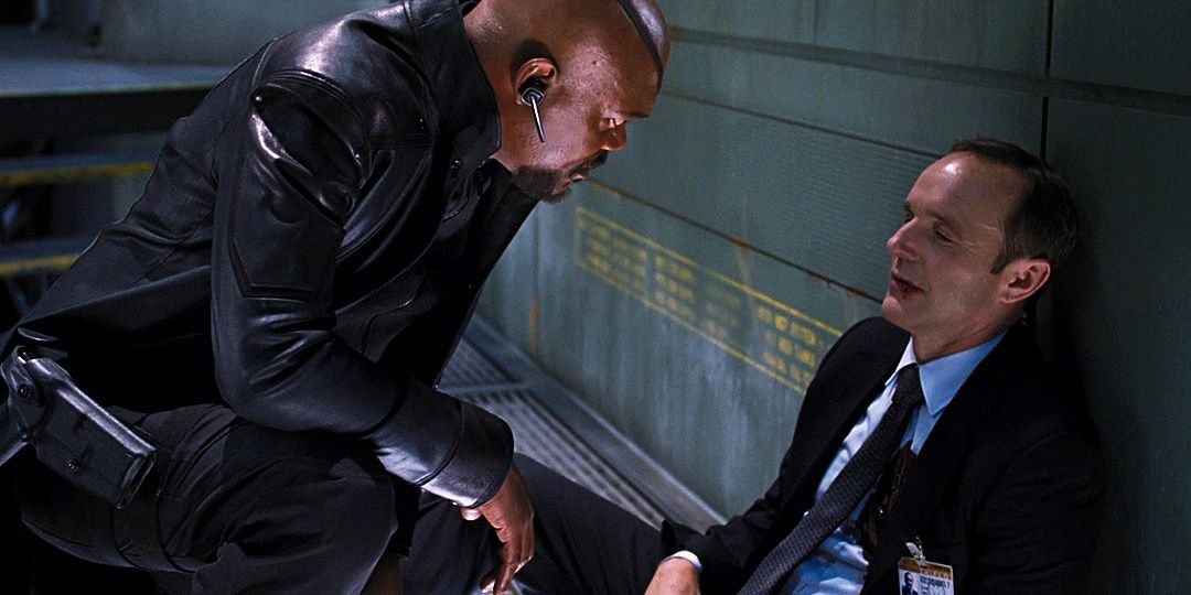 nick fury phil coulson in the avengers Cropped