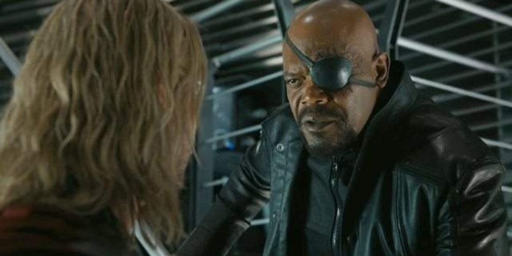 nick fury thor in The Avengers