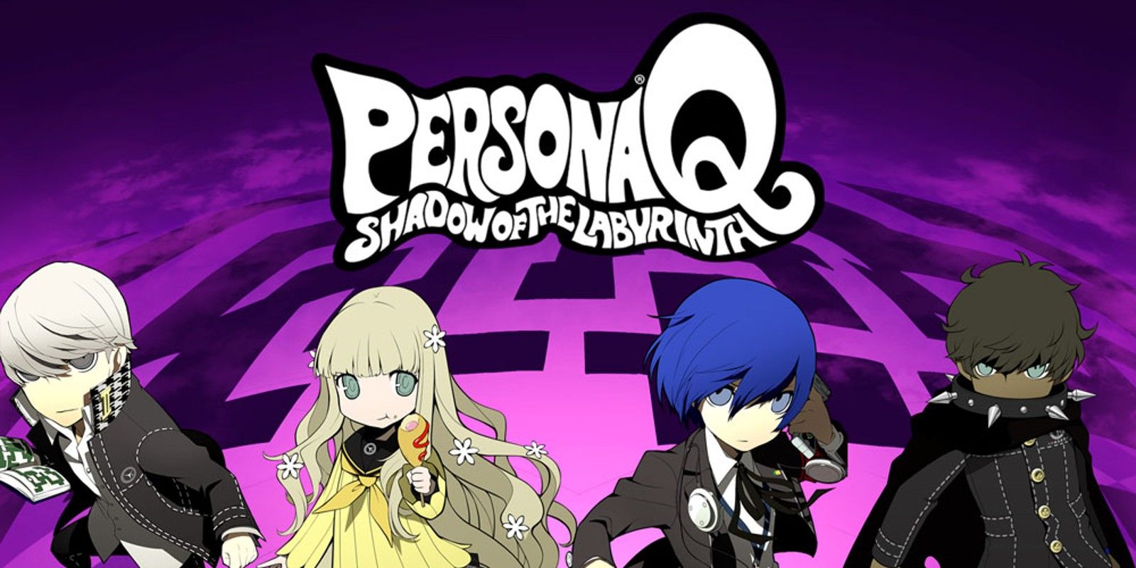 An image of promotional art for Persona Q