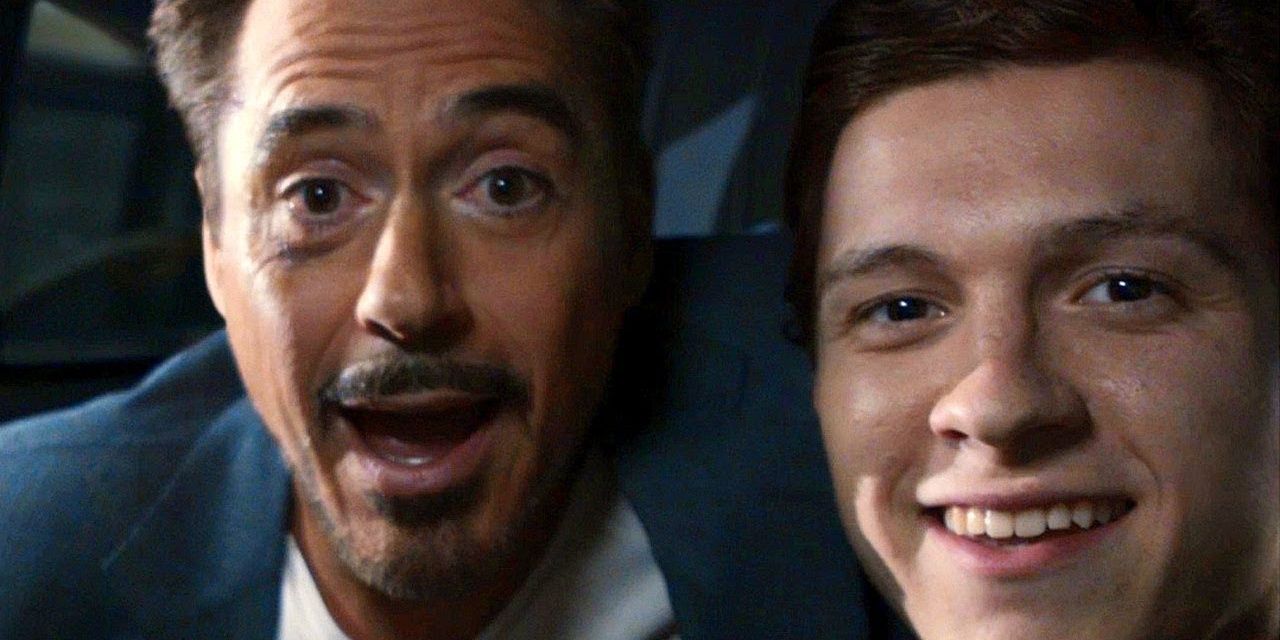 peter parker tony stark in homecoming Cropped