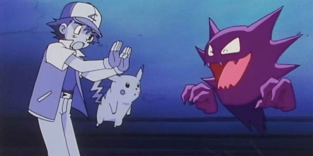Ash and pikachu are ghosts thanks to Haunter