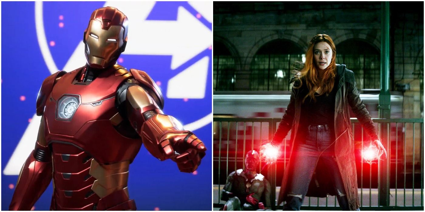 Scarlet Witch and Iron Man