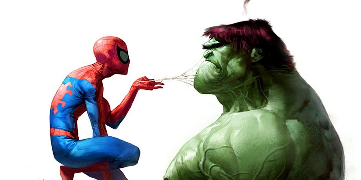 Spiderman and Hulk Marvel Comics