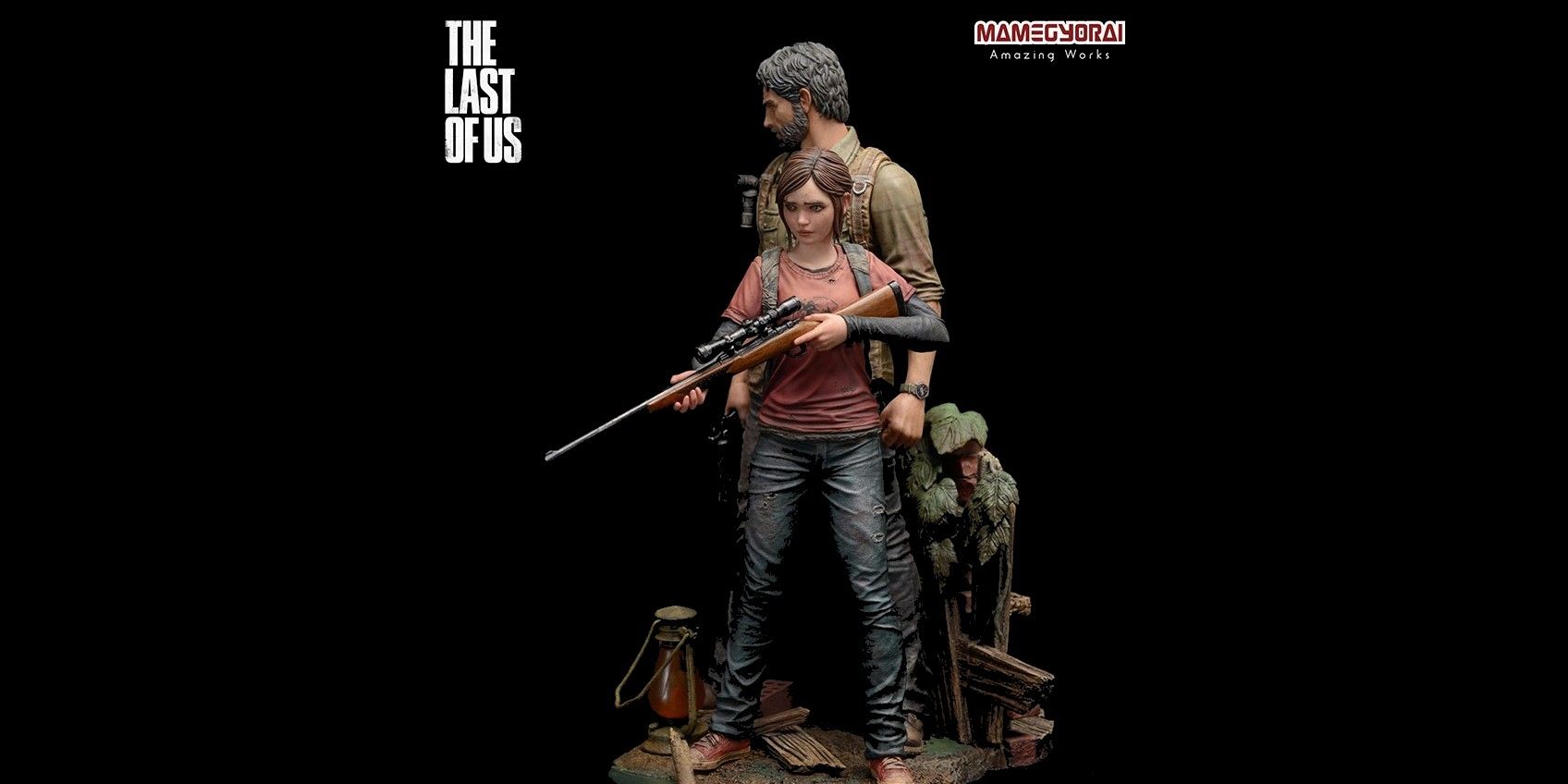 Sideshow Collectibles statue of Joel and Ellie from The Last of Us