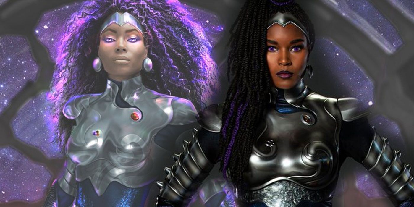 Titans: Damaris Lewis's New Season 3 Blackfire Costume Revealed