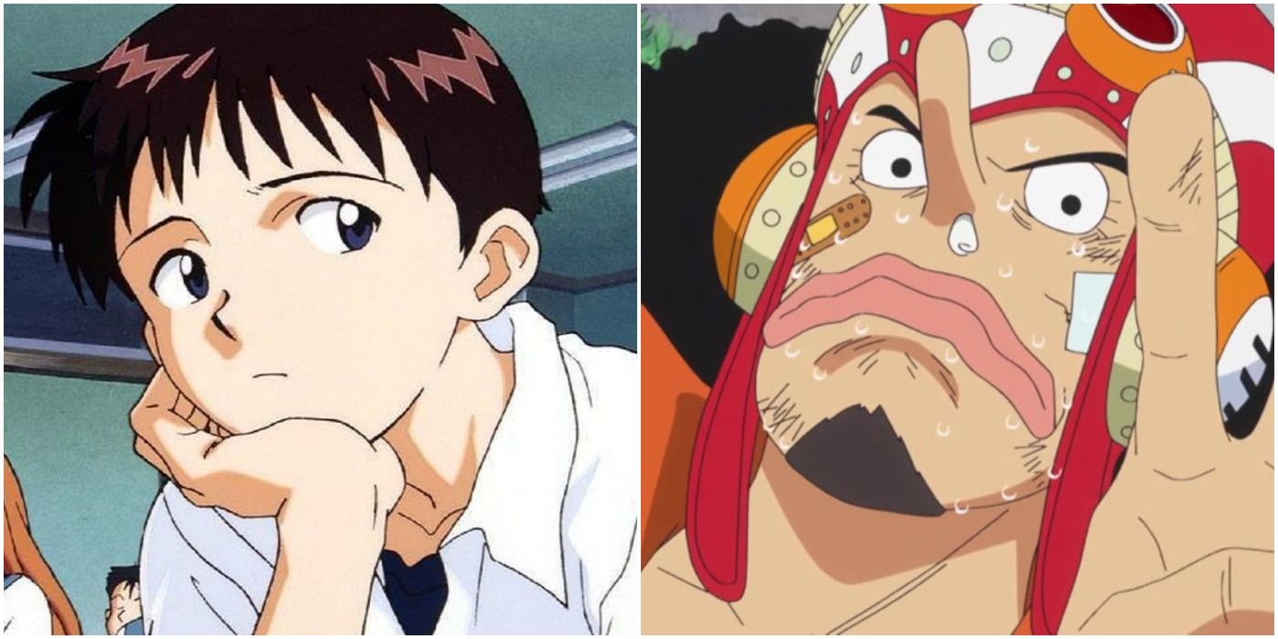 Shinji Ikari, Usopp, Pessimistic Anime Characters