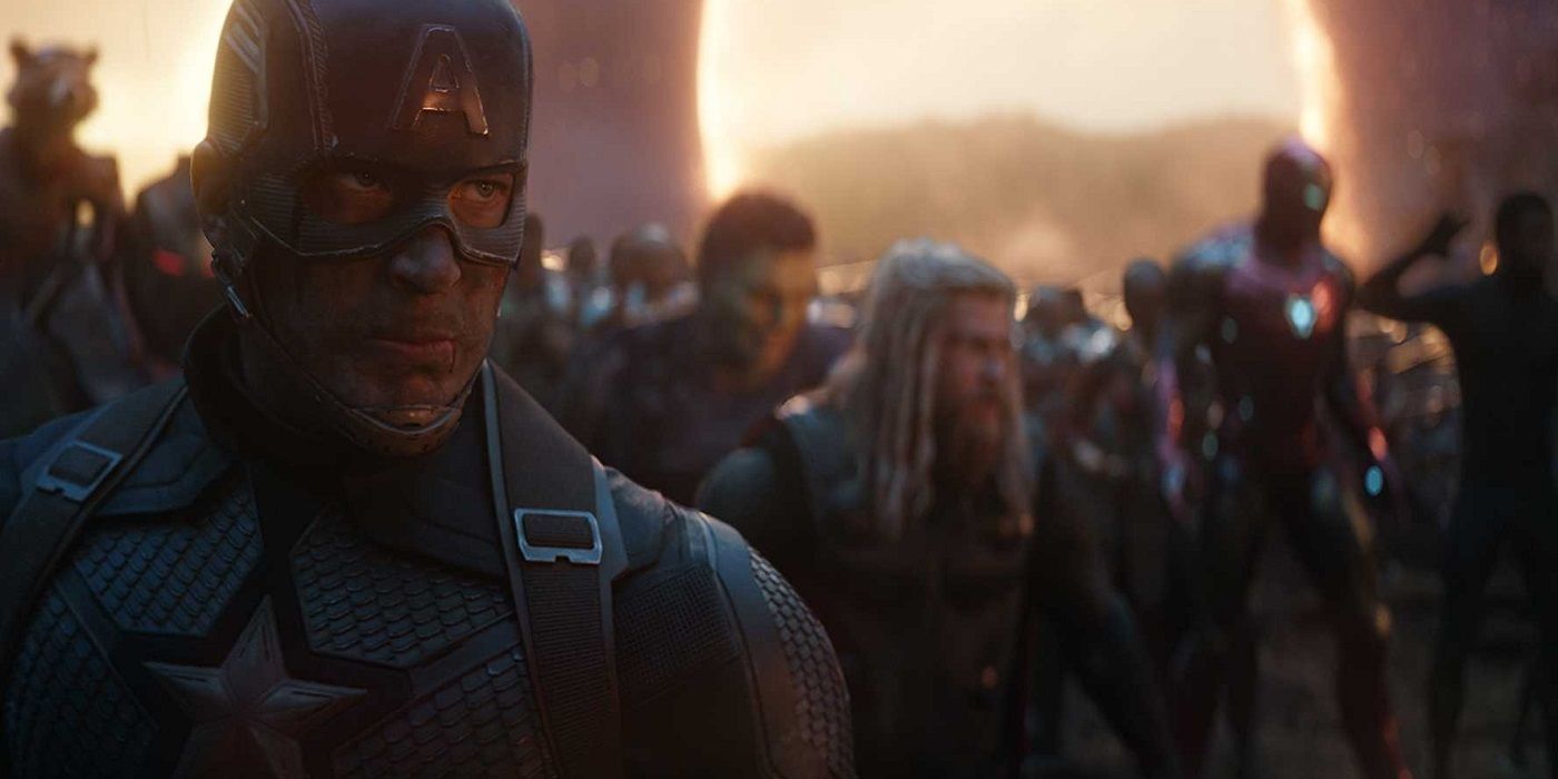 Captain America leads an army of heroes against Thanos in Avengers: Endgame