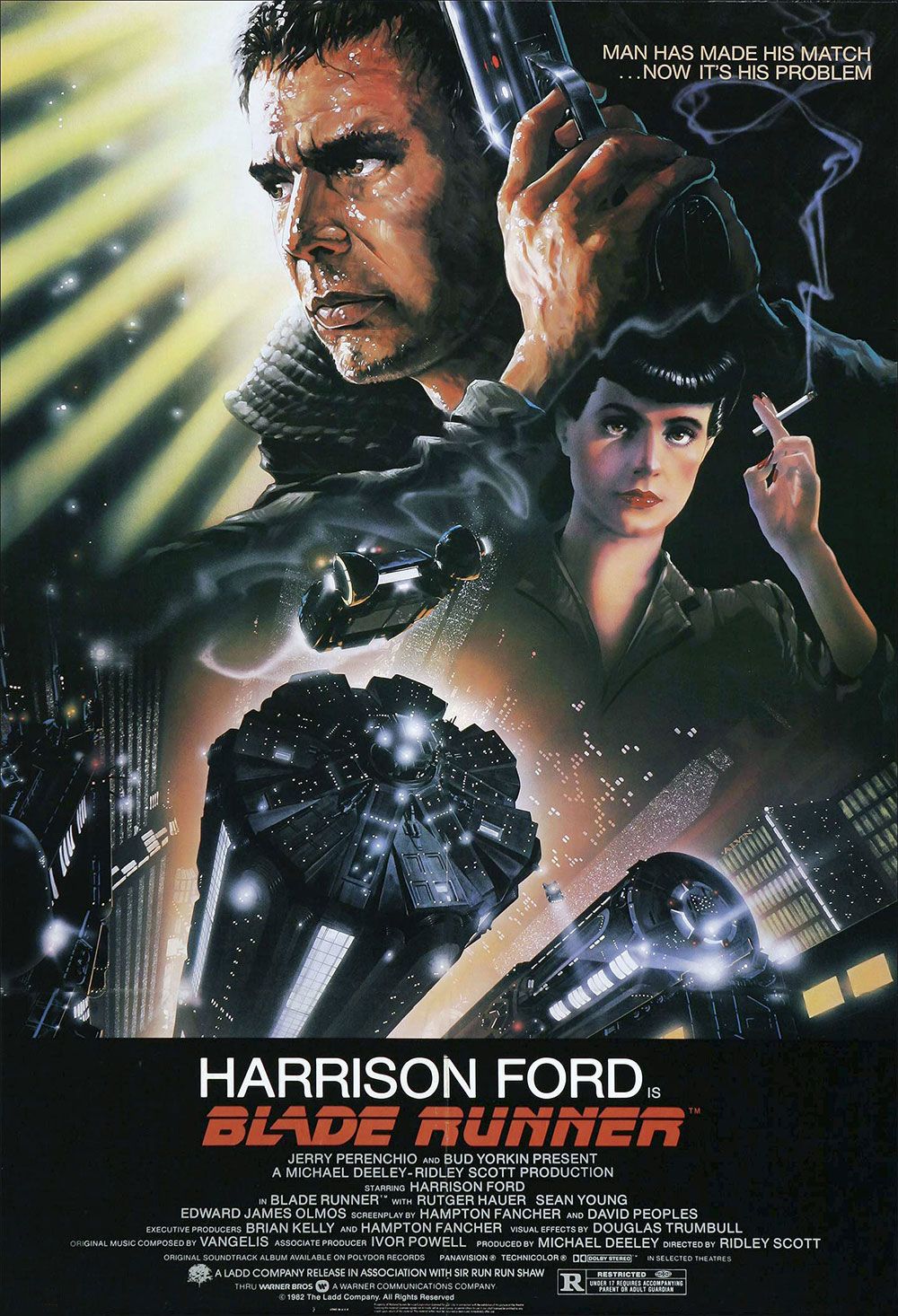 The original 1980s poster for Blade Runner