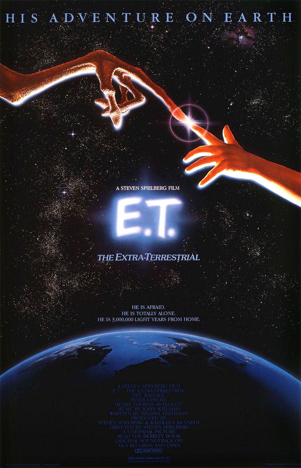 The original 1980s poster for E.T.