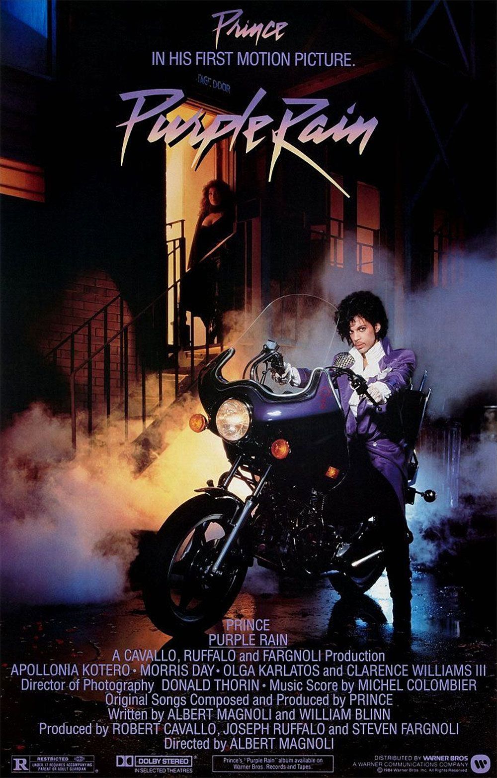 The original 1980s poster for Purple Rain