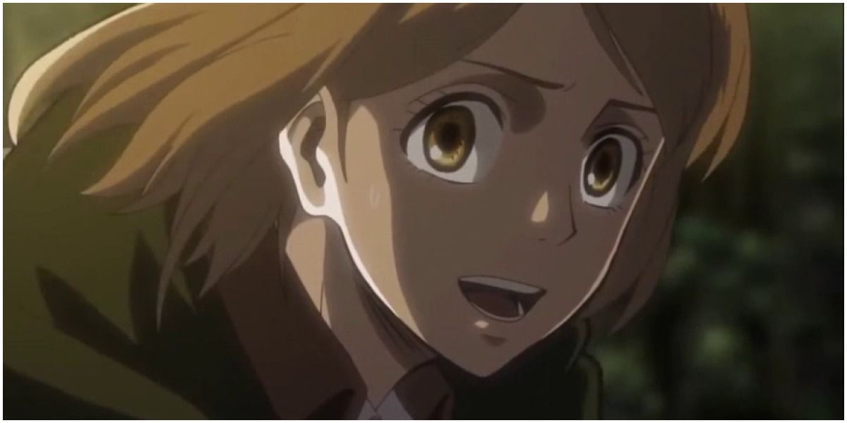 Petra is happy in Attack On Titan.