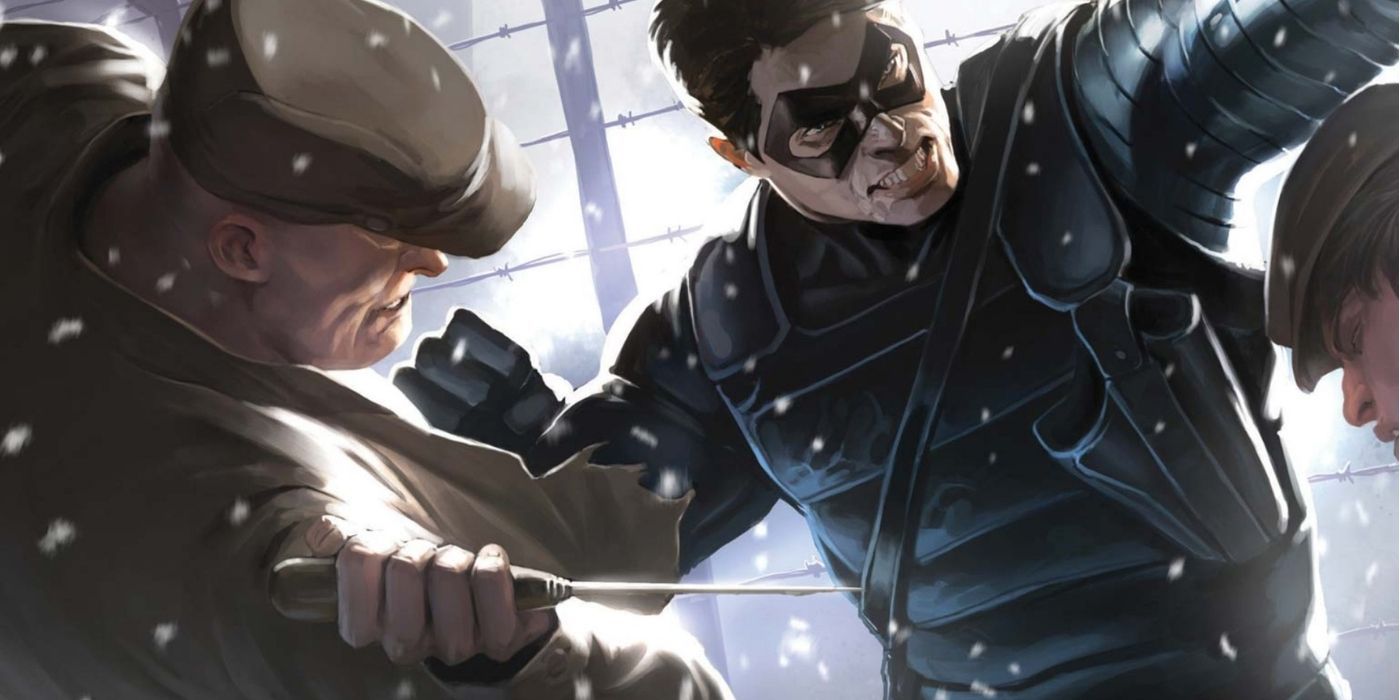 Bucky Barnes. Captain America: Prisoner of War. The Winter Soldier locked in a gulag