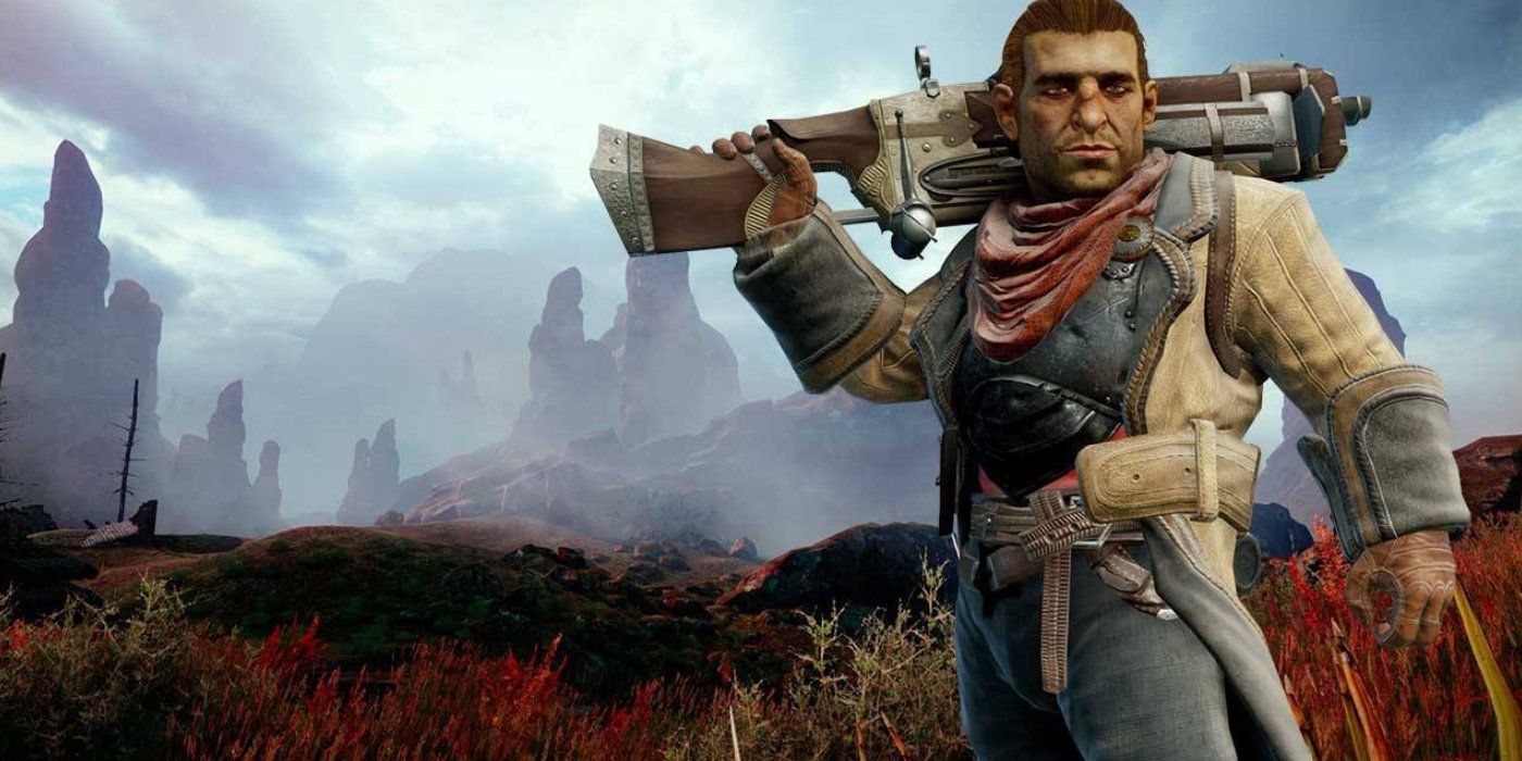 A player in Dragon Age: Inquisition, ready for adventure