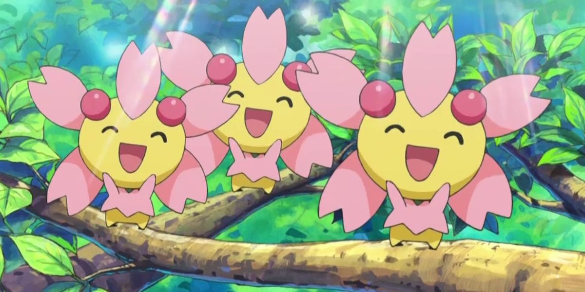 Three Sunshine Cherrim from Pokemon