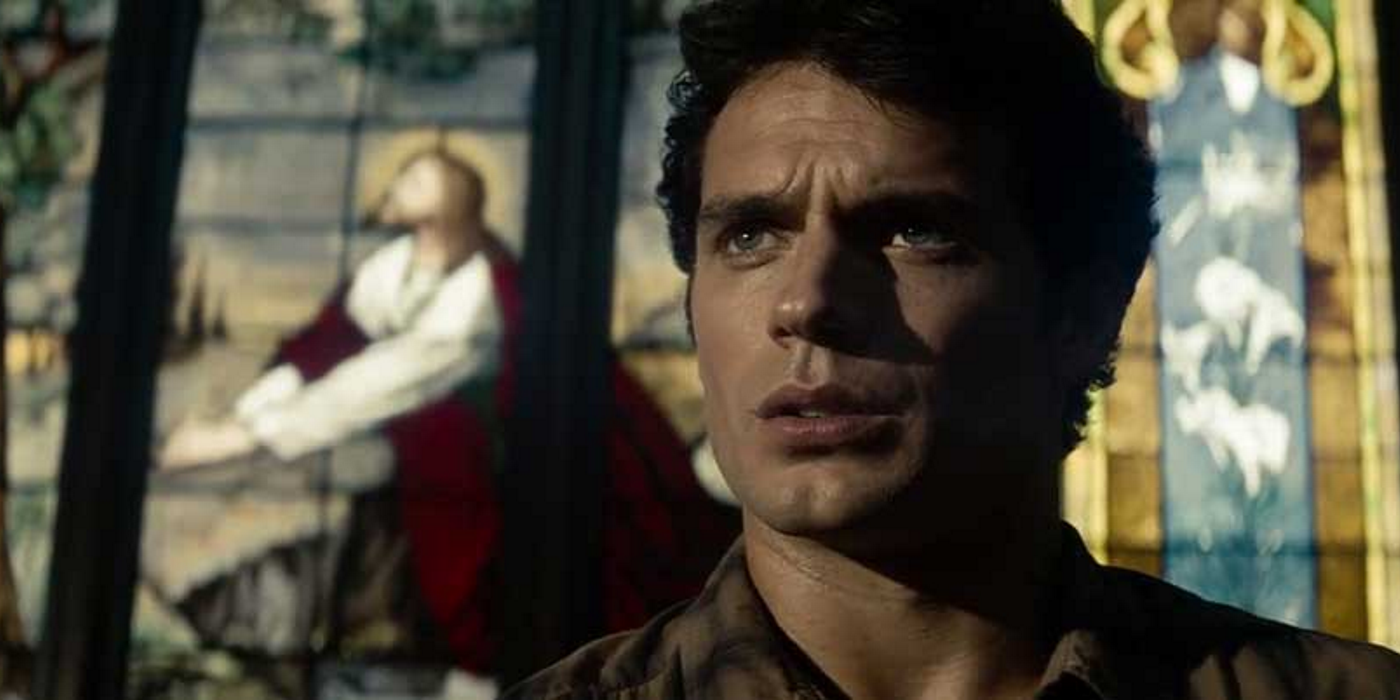Clark Kent Superman Man Of Steel In Front Of Stained Glass Jesus Christ Window