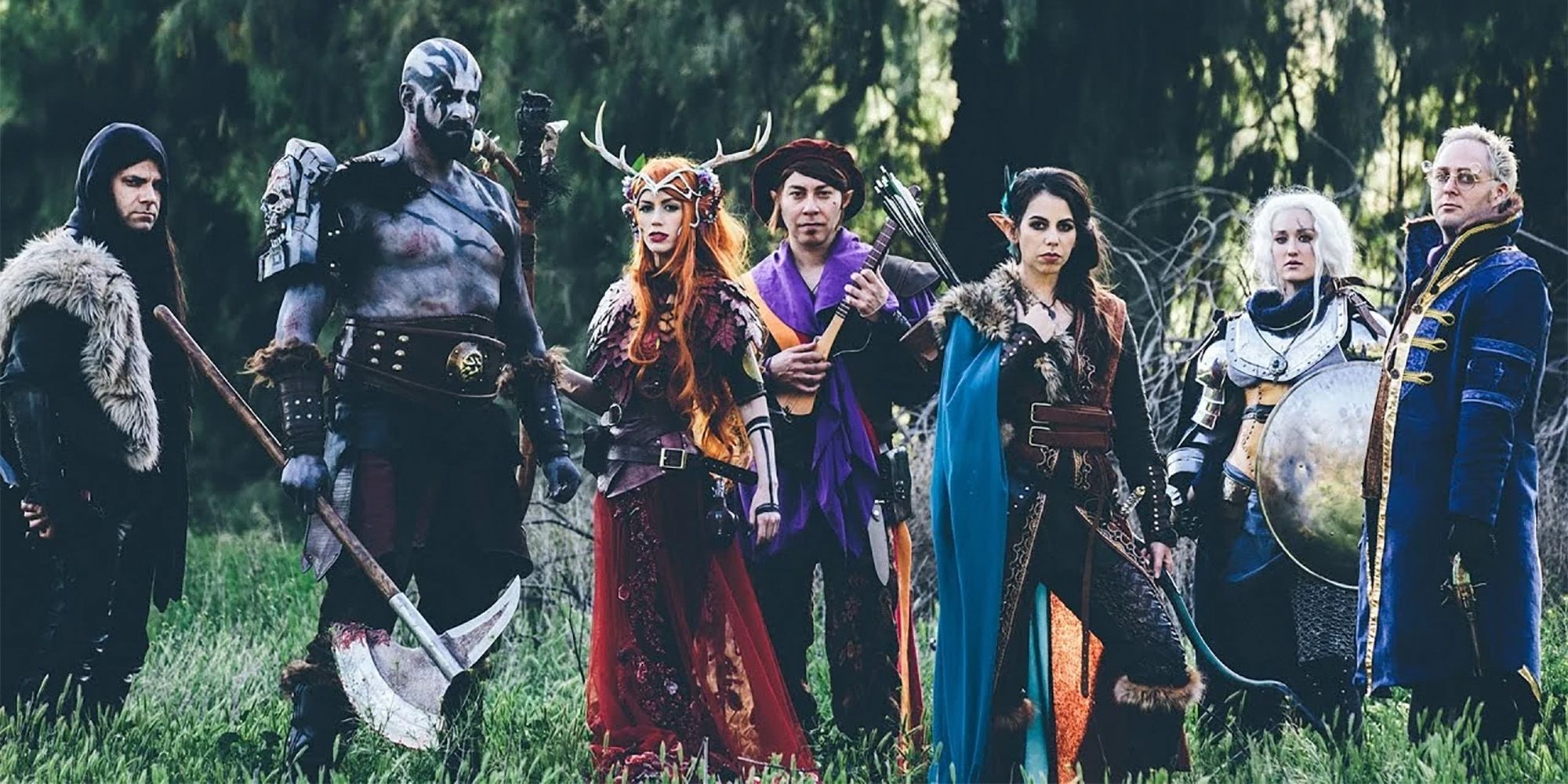 The cast of Critical Role dressed as their Vox Machina characters