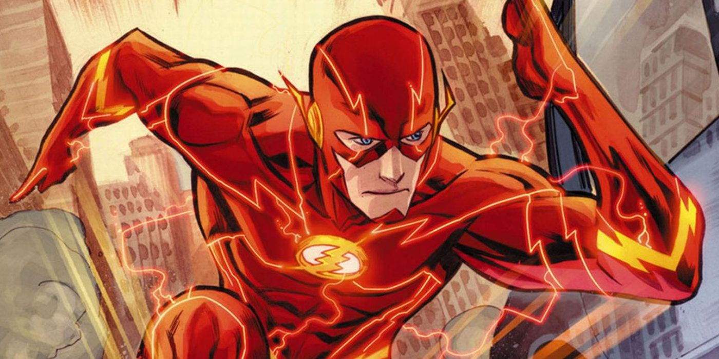 The Flash flies into battle by tapping into the speed force