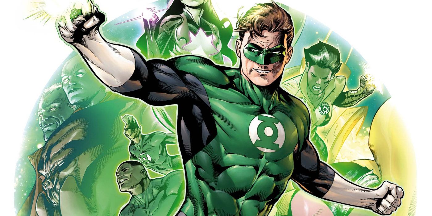 Hal Jordan strikes a pose as the Green Lantern