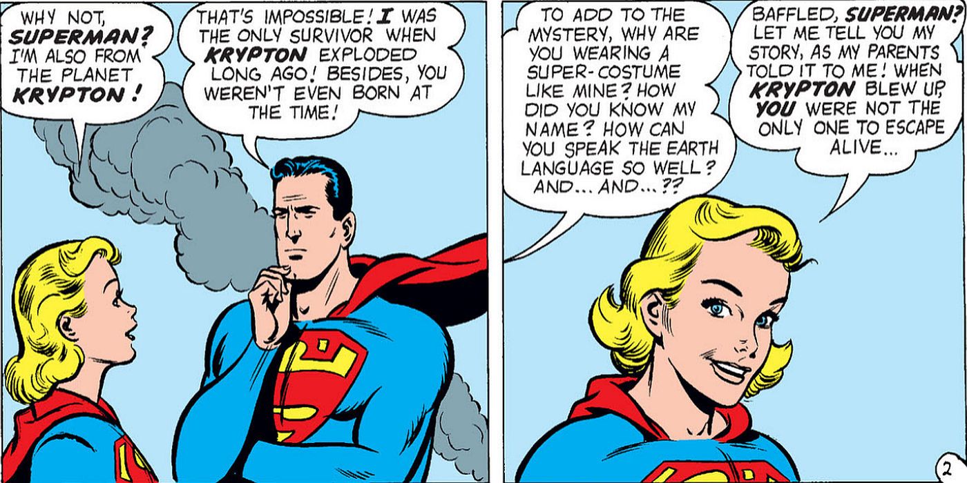 Earth received one more Kryptonian when Supergirl was introduced.