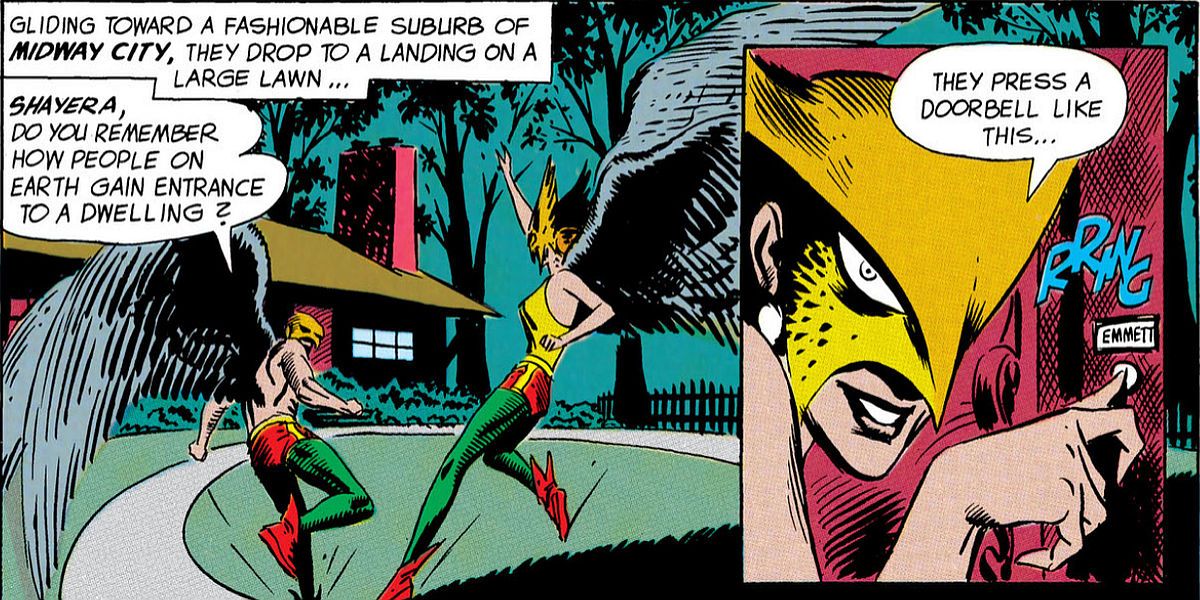 The Silver Age Hawkman and Hawkgirl were from Thanagar.