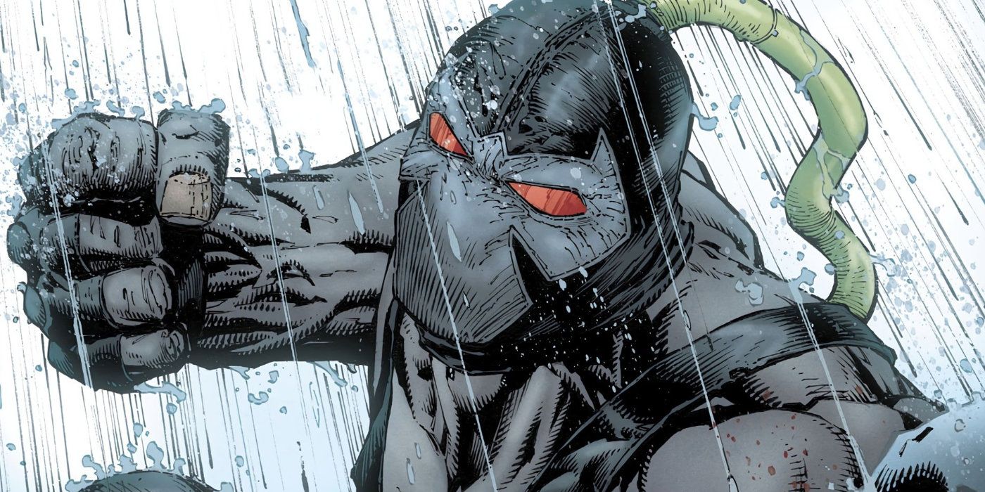 Bane, the villain who broke Batman's back, amped up on Venom