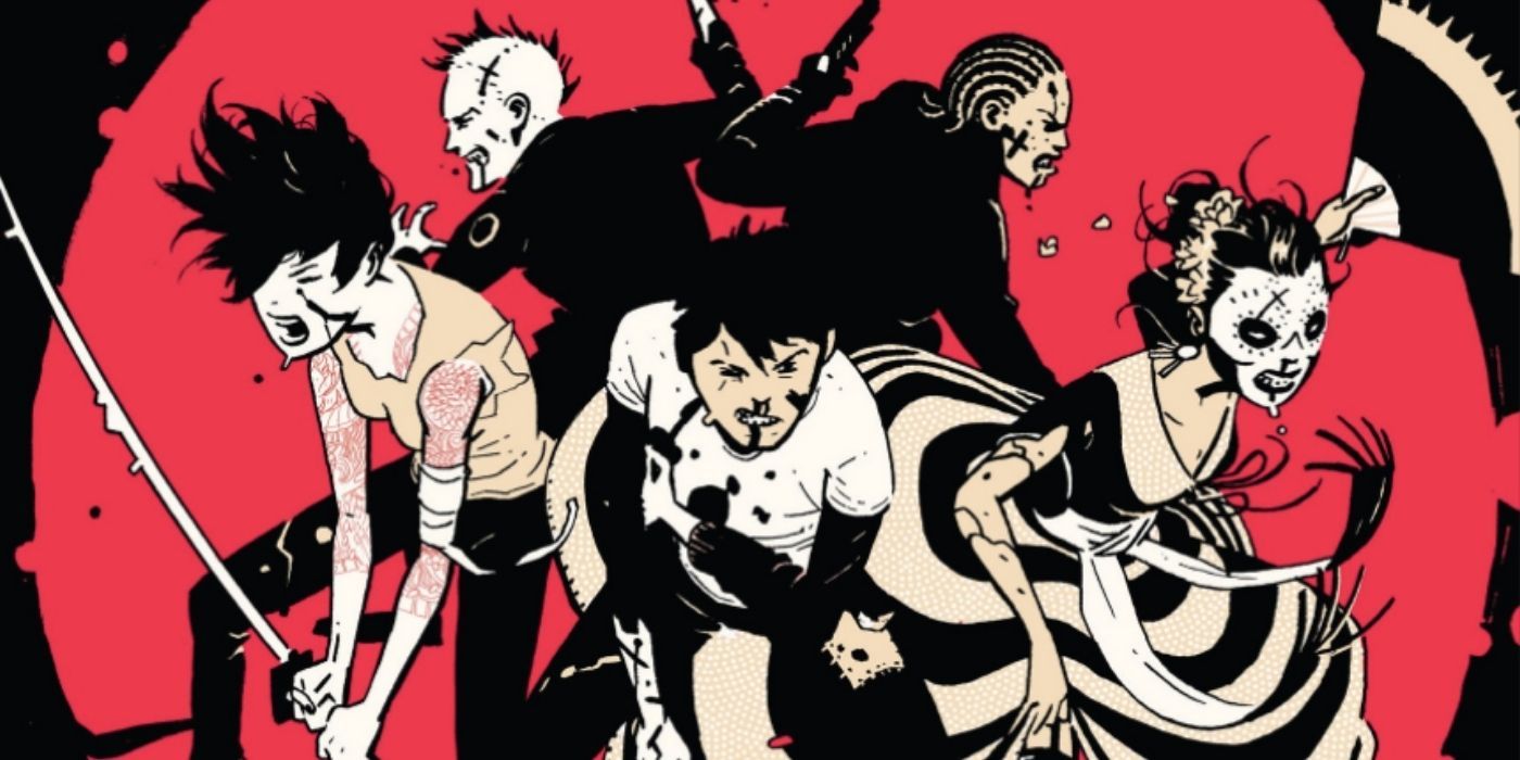 A comic panel highlighting the core cast of the Deadly Class comics